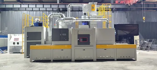 Intelligent conveyor sandblasting machine