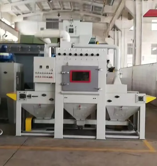 Swing automatic sandblasting machine